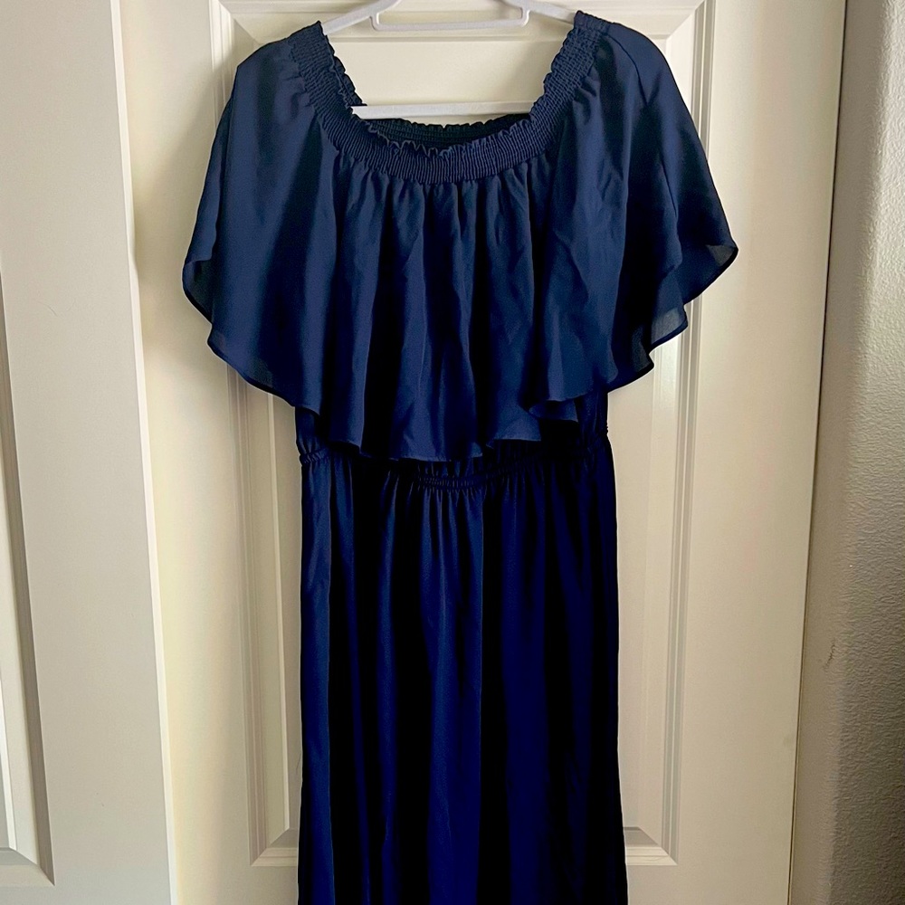 Show Me Your Mumu XXL dark blue long dress